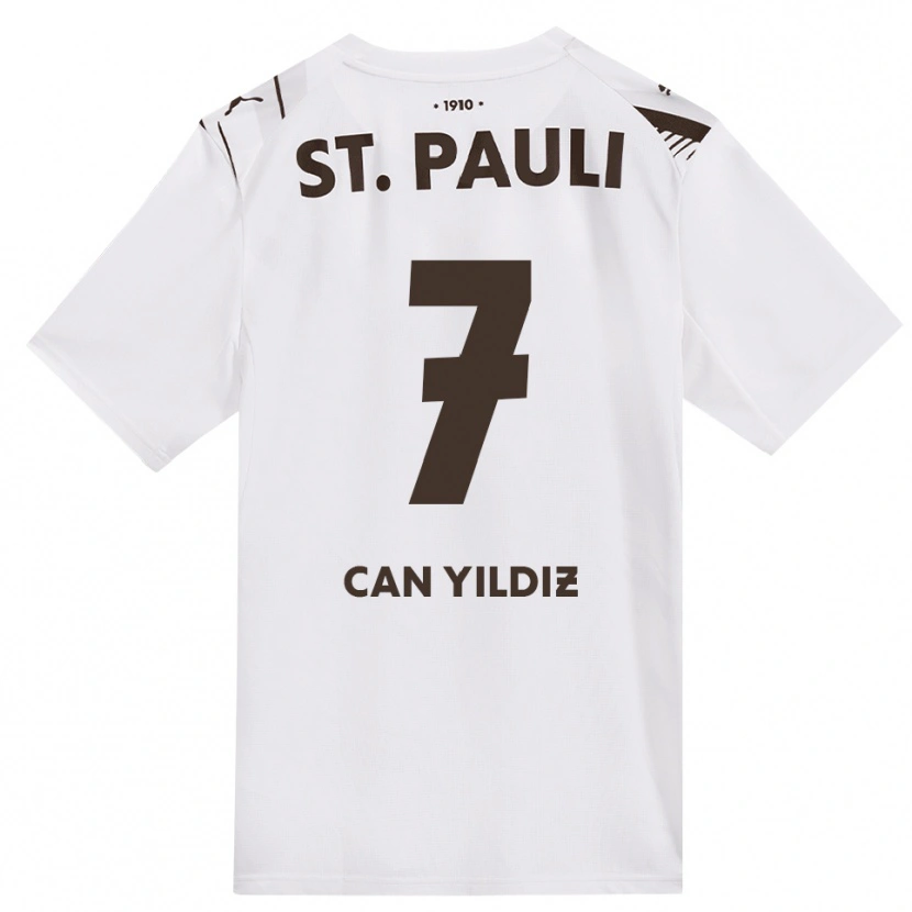 DanxenレディースEmre Can Yildiz#7カフェ ホワイト レッドアウェイシャツ2026/27ジャージーユニフォーム