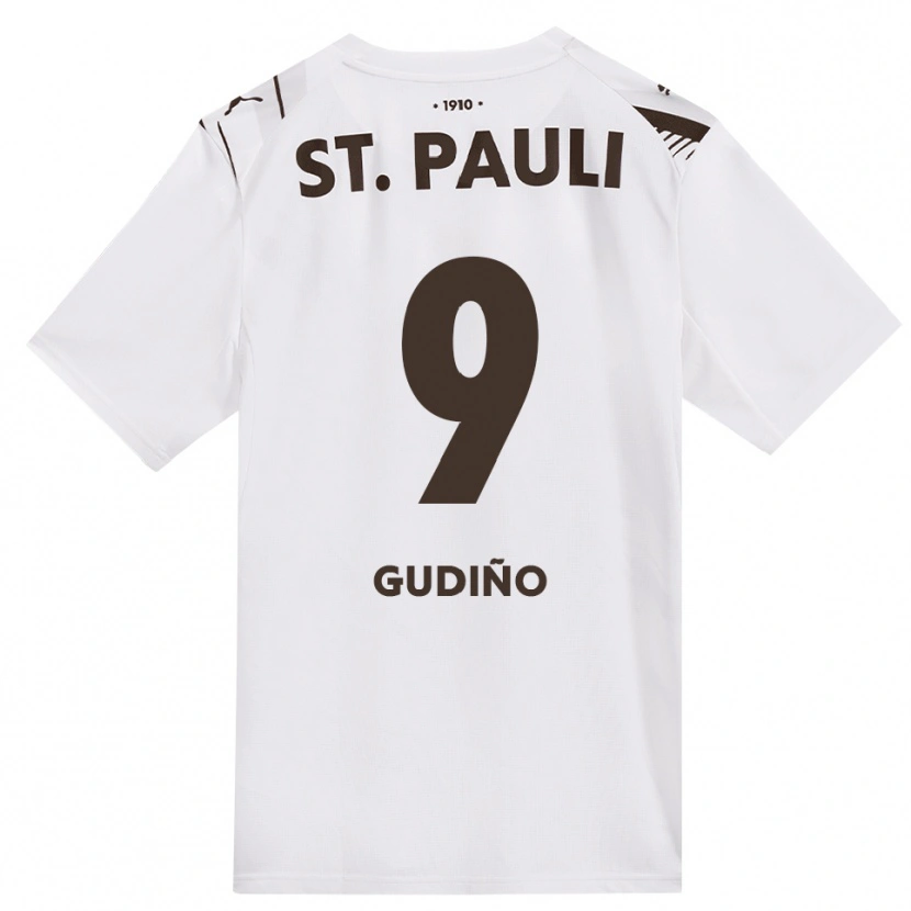 DanxenレディースAlberto Gudiño#9カフェ ホワイト レッドアウェイシャツ2026/27ジャージーユニフォーム