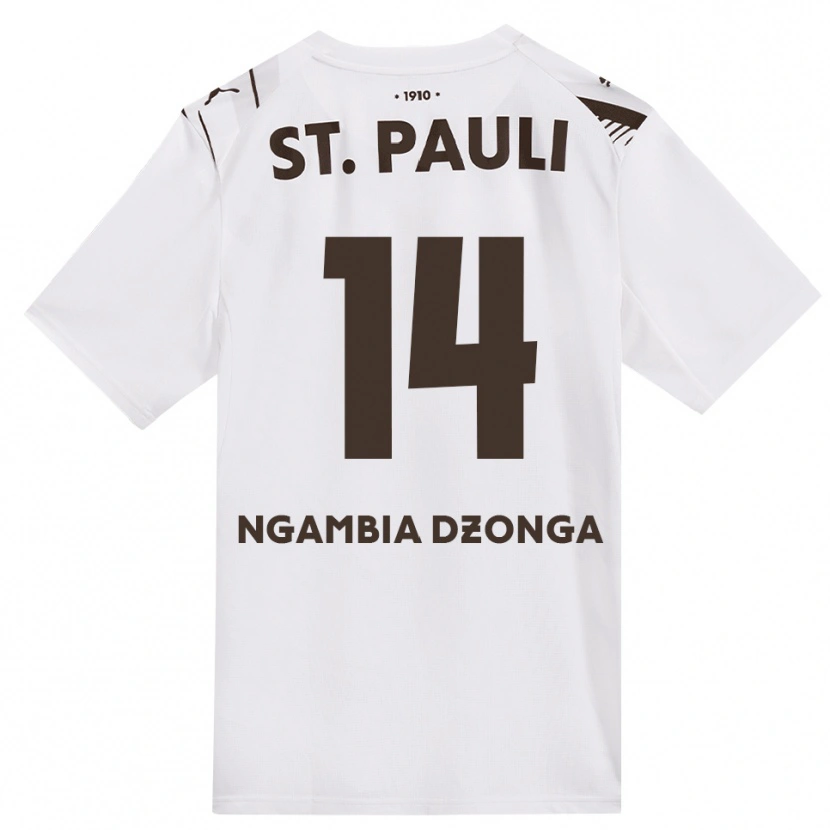 DanxenレディースSisco Ngambia#14カフェ ホワイト レッドアウェイシャツ2026/27ジャージーユニフォーム
