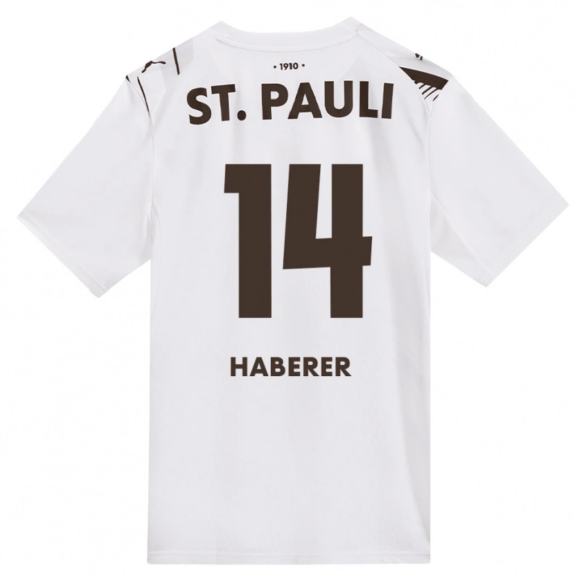 DanxenレディースMoritz Haberer#14カフェ ホワイト レッドアウェイシャツ2026/27ジャージーユニフォーム