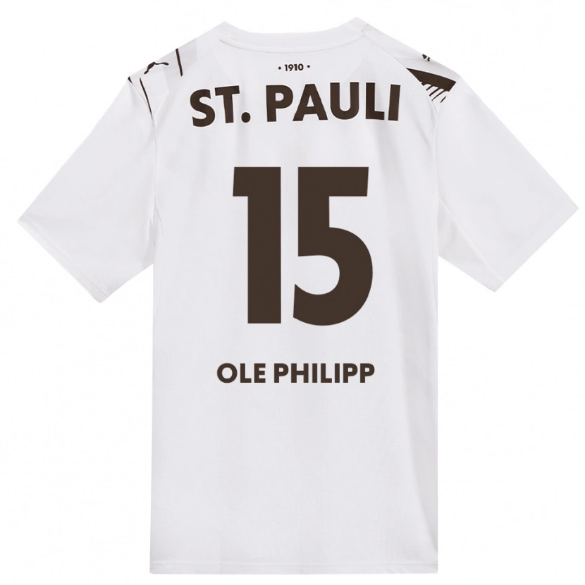 DanxenレディースMichel Ole Philipp#15カフェ ホワイト レッドアウェイシャツ2026/27ジャージーユニフォーム