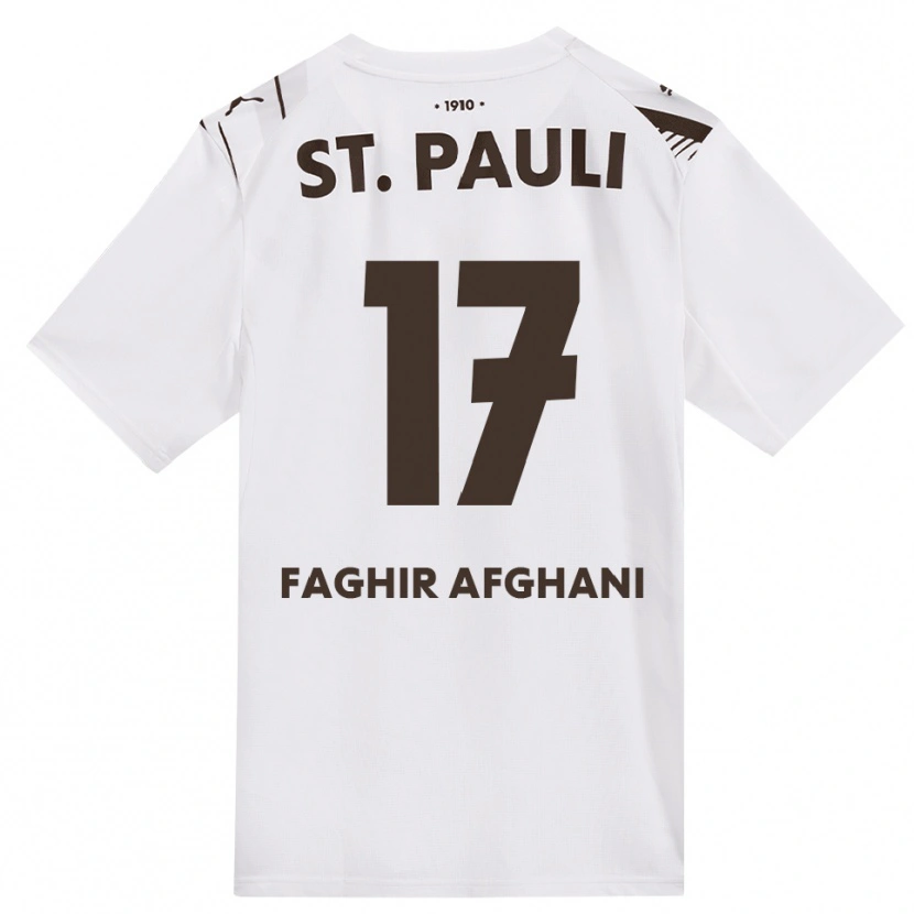 DanxenレディースYounan Faghir Afghani#17カフェ ホワイト レッドアウェイシャツ2026/27ジャージーユニフォーム
