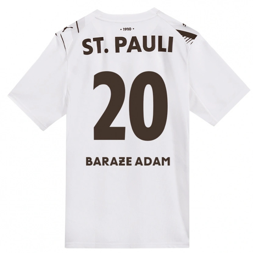 DanxenレディースIsma Baraze Adam#20カフェ ホワイト レッドアウェイシャツ2026/27ジャージーユニフォーム
