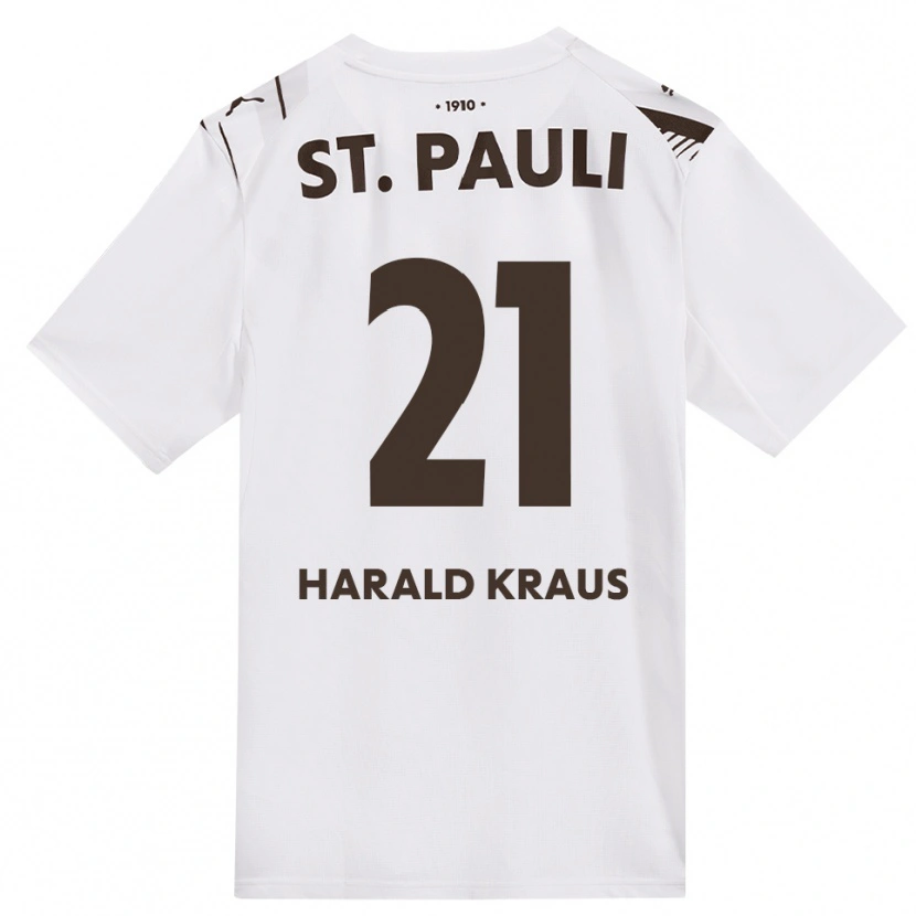 DanxenレディースStefan Harald Kraus#21カフェ ホワイト レッドアウェイシャツ2026/27ジャージーユニフォーム