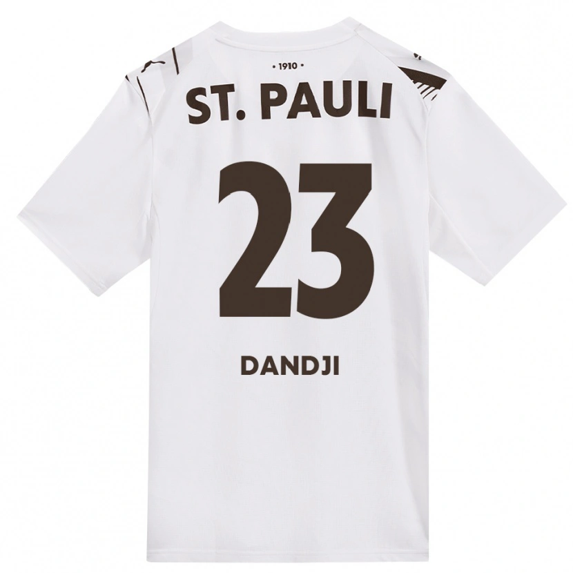 DanxenレディースKemi Dandji#23カフェ ホワイト レッドアウェイシャツ2026/27ジャージーユニフォーム