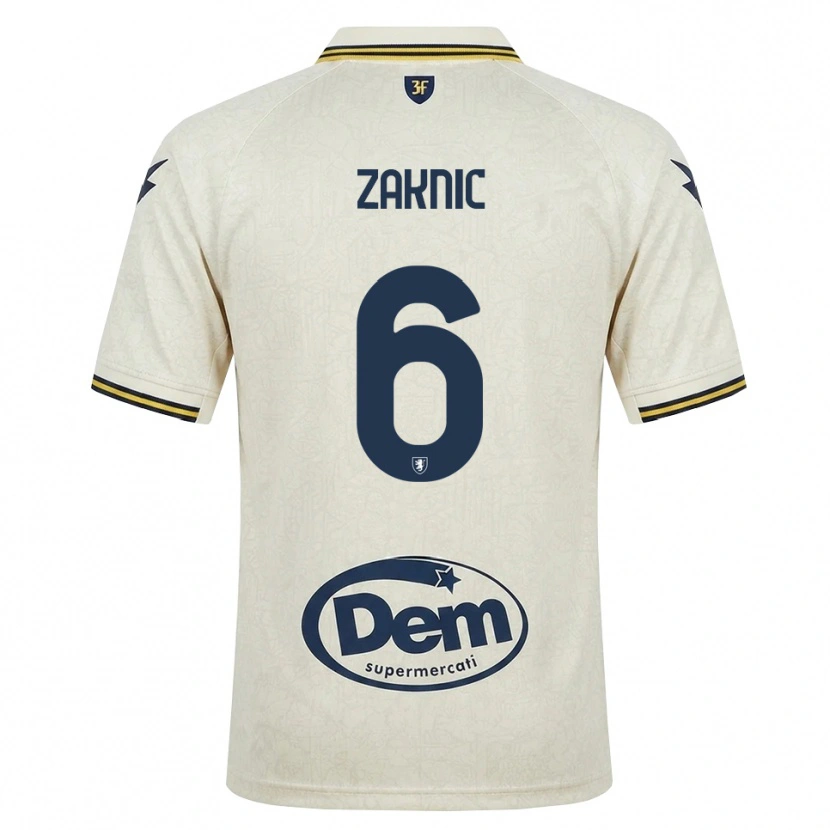 DanxenレディースLazar Zaknic#6オールドレース イエロー ブラックアウェイシャツ2026/27ジャージーユニフォーム