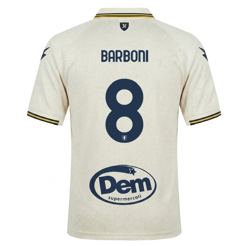 DanxenレディースDavid Barboni#8オールドレース イエロー ブラックアウェイシャツ2026/27ジャージーユニフォーム
