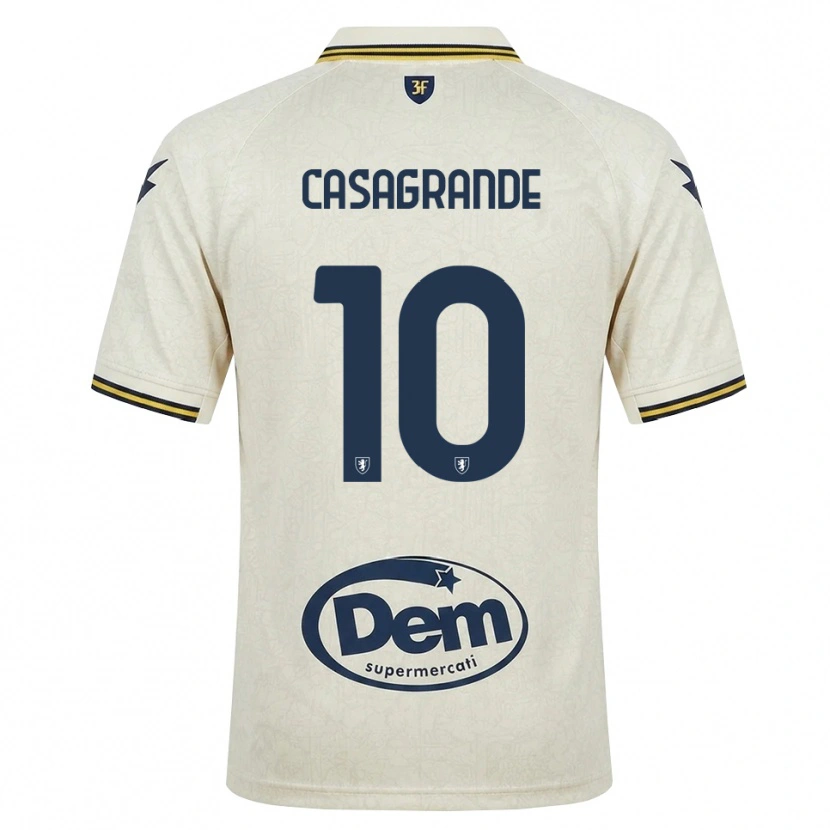 DanxenレディースGianfilippo Casagrande#10オールドレース イエロー ブラックアウェイシャツ2026/27ジャージーユニフォーム
