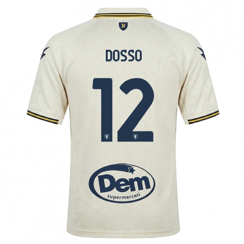 Danxenレディースアボバカ・ドッソ#12オールドレース イエロー ブラックアウェイシャツ2026/27ジャージーユニフォーム