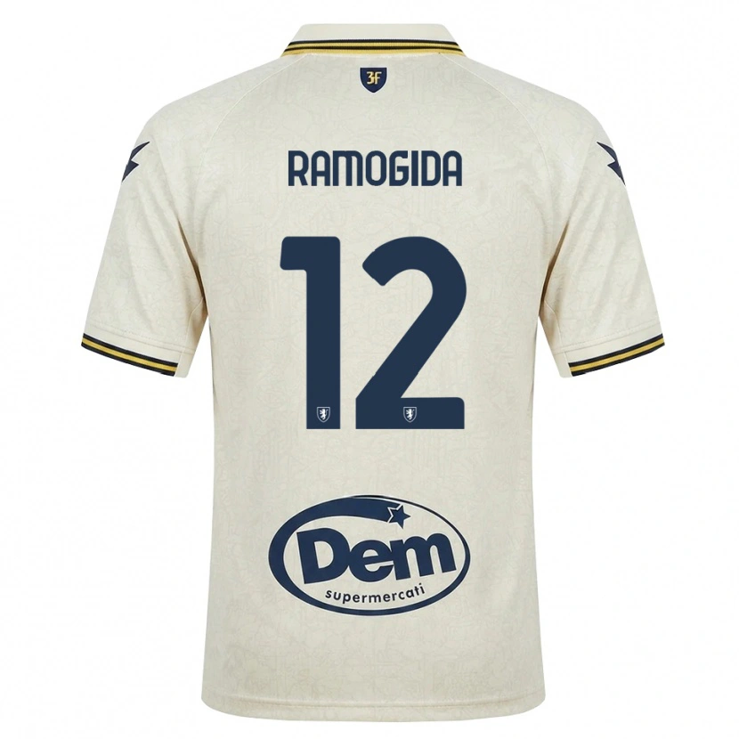DanxenレディースTommaso Ramogida#12オールドレース イエロー ブラックアウェイシャツ2026/27ジャージーユニフォーム