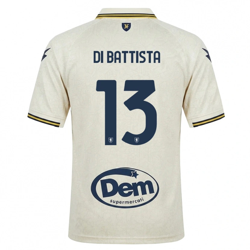DanxenレディースCristiano Di Battista#13オールドレース イエロー ブラックアウェイシャツ2026/27ジャージーユニフォーム