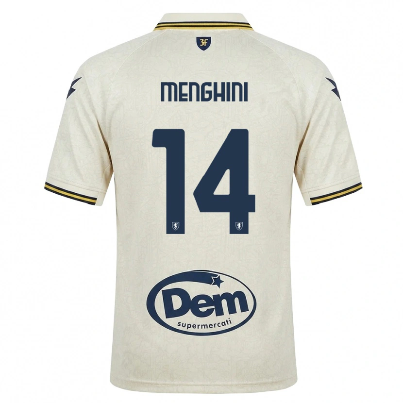 DanxenレディースLorenzo Menghini#14オールドレース イエロー ブラックアウェイシャツ2026/27ジャージーユニフォーム