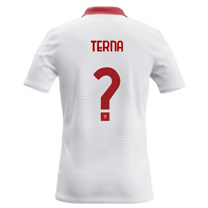 DanxenレディースAlessandro Terna#0白 赤アウェイシャツ2026/27ジャージーユニフォーム