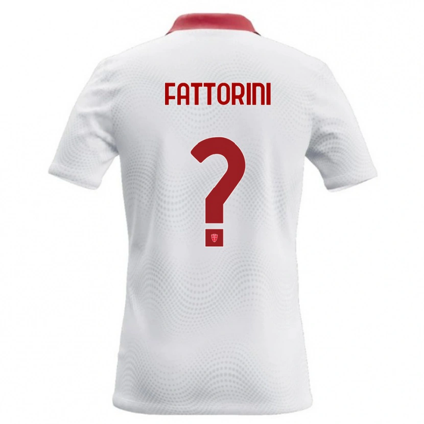 DanxenレディースDiego Fattorini#0白 赤アウェイシャツ2026/27ジャージーユニフォーム