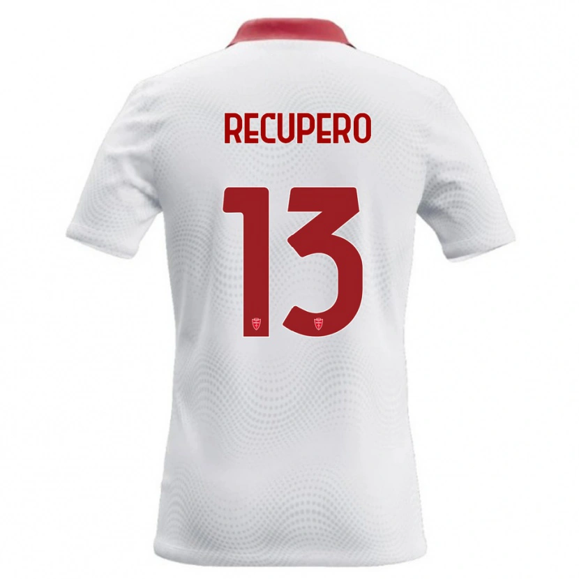 DanxenレディースSimone Recupero#13白 赤アウェイシャツ2026/27ジャージーユニフォーム