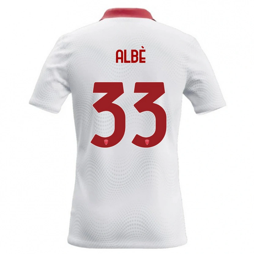 DanxenレディースSimone Albè#33白 赤アウェイシャツ2026/27ジャージーユニフォーム