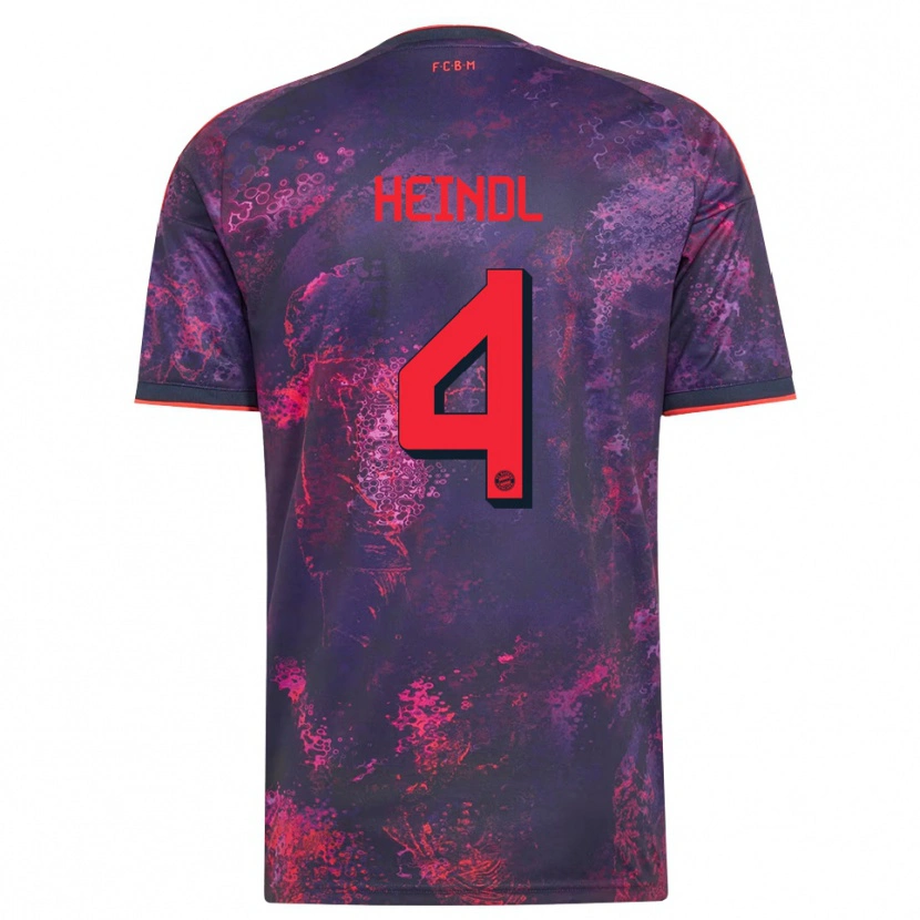 DanxenレディースDavid Heindl#4パープル レッドサードユニフォームシャツ2026/27ジャージーユニフォーム