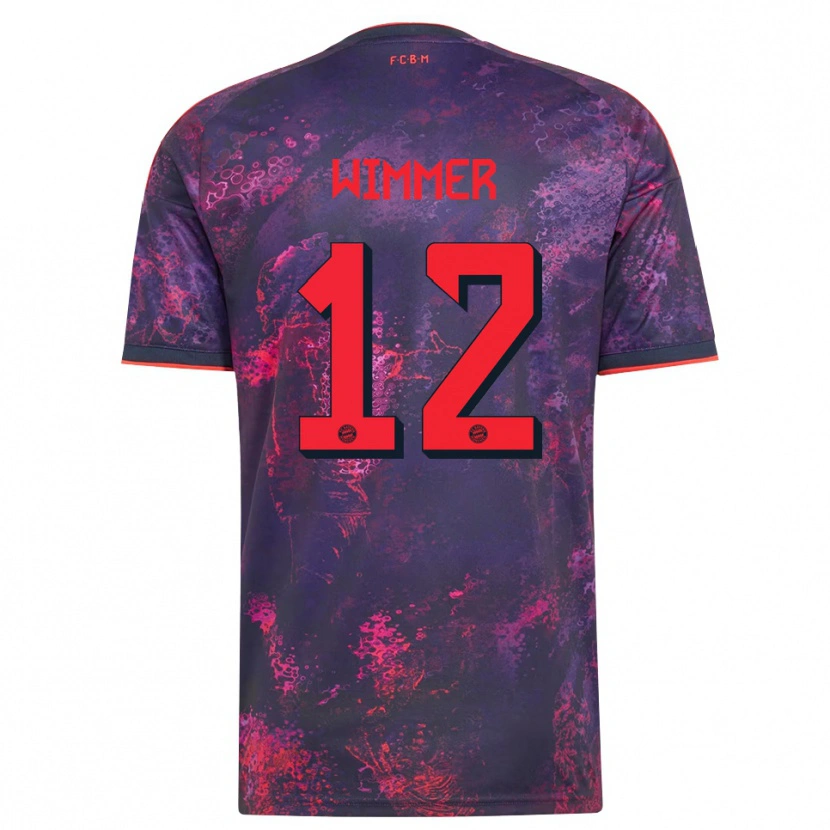 Danxenレディースベネディクトウィマー#12パープル レッドサードユニフォームシャツ2026/27ジャージーユニフォーム