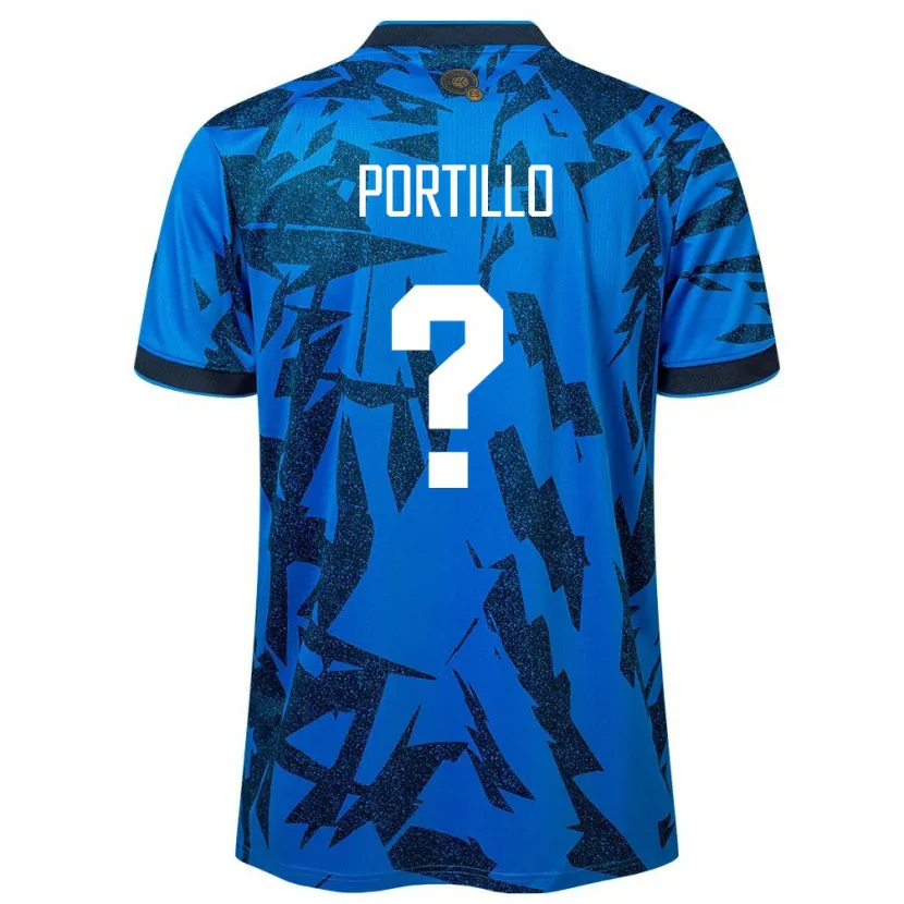 DanxenキッズエルサルバドルCristian Portillo#0青ホームシャツ24-26ジャージーユニフォーム