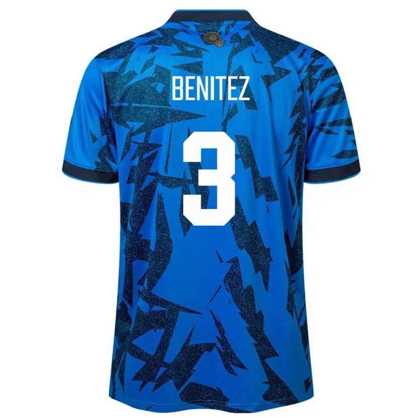 DanxenキッズエルサルバドルCarolina Benitez#3青ホームシャツ24-26ジャージーユニフォーム