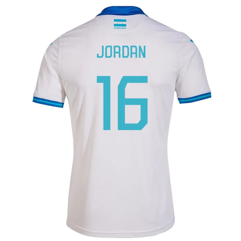 DanxenキッズホンジュラスJordan García#16白ホームシャツ24-26ジャージーユニフォーム