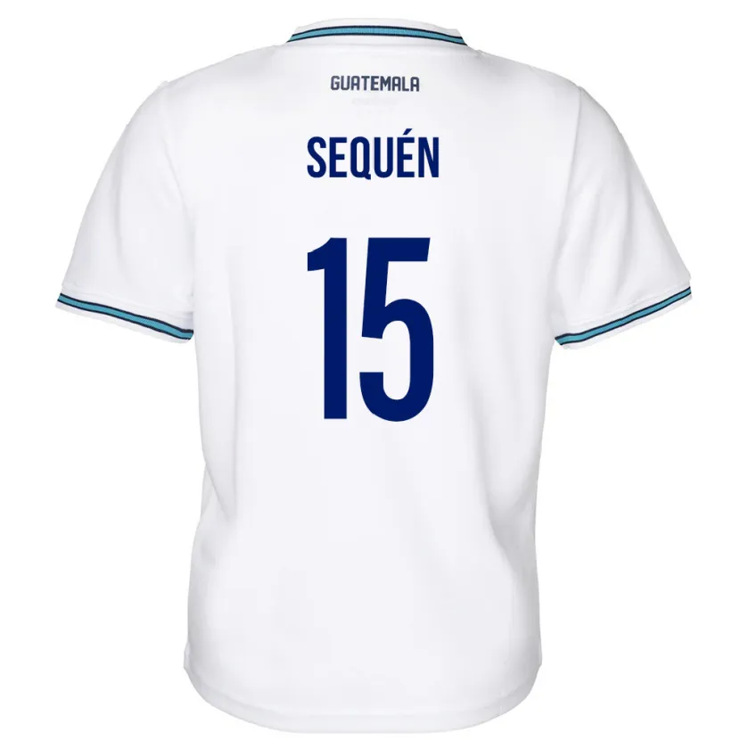 Danxenキッズグアテマラマルロン・セケン#15白ホームシャツ24-26ジャージーユニフォーム