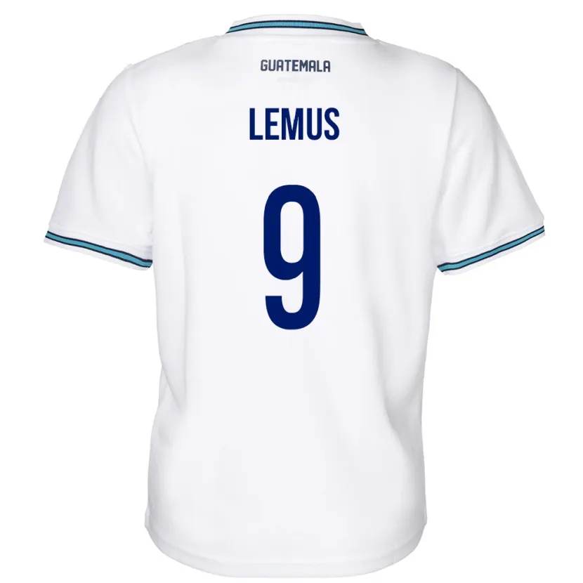 DanxenキッズグアテマラErick Lemus#9白ホームシャツ24-26ジャージーユニフォーム