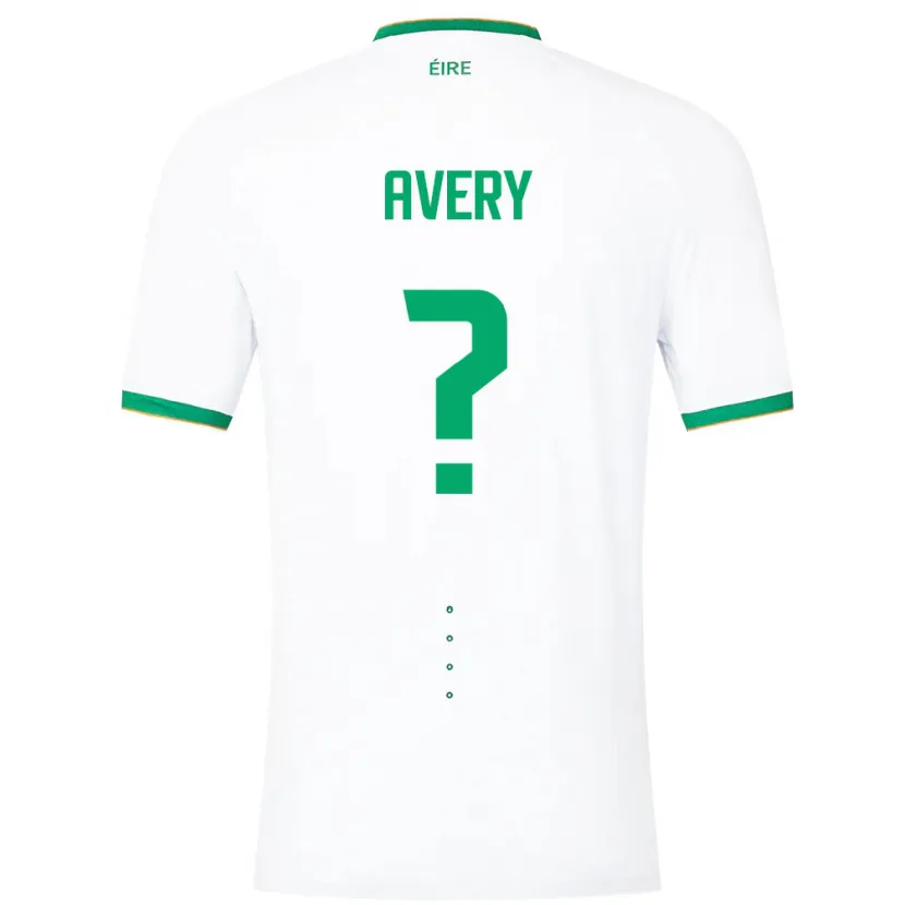 Danxenキッズアイルランド島Theo Avery#0白アウェイシャツ24-26ジャージーユニフォーム