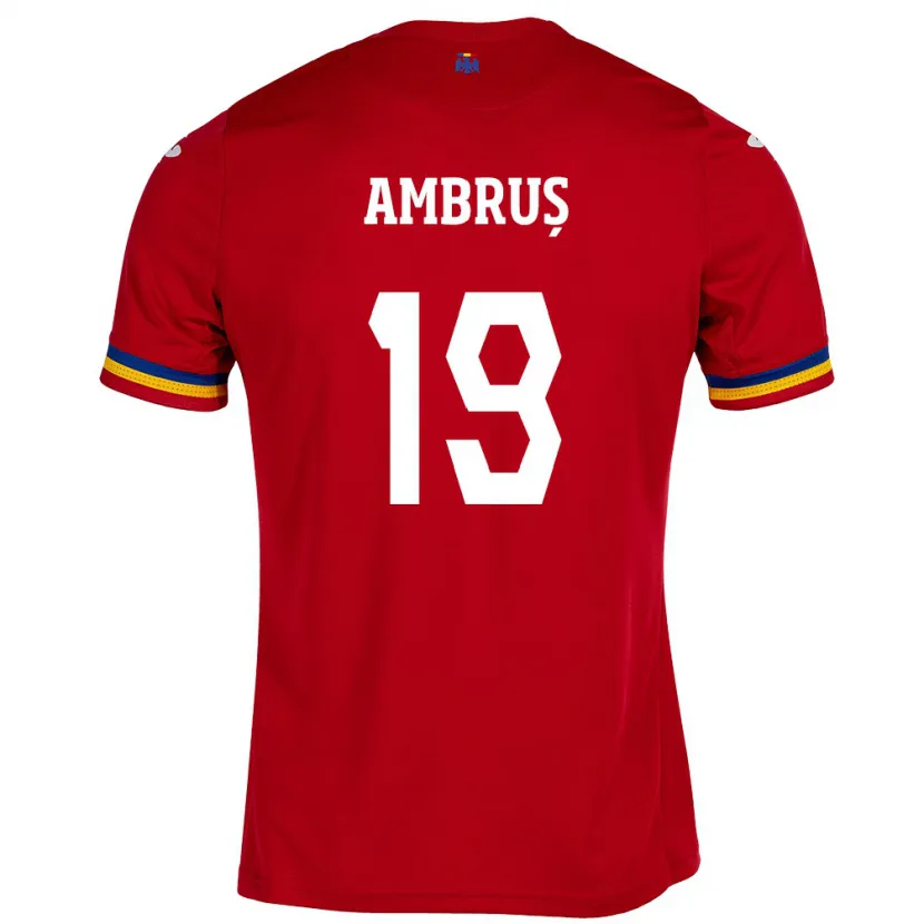 DanxenキッズルーマニアBeata Ambruș#19赤アウェイシャツ24-26ジャージーユニフォーム