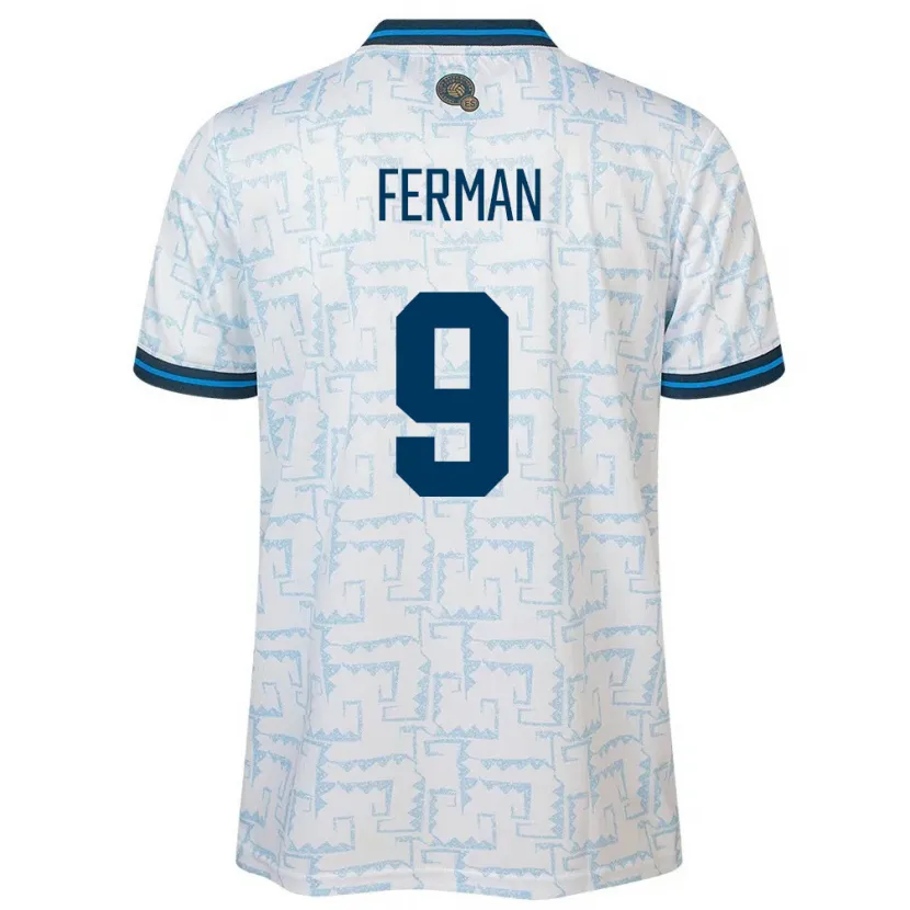 DanxenキッズエルサルバドルJavier Ferman#9白アウェイシャツ24-26ジャージーユニフォーム