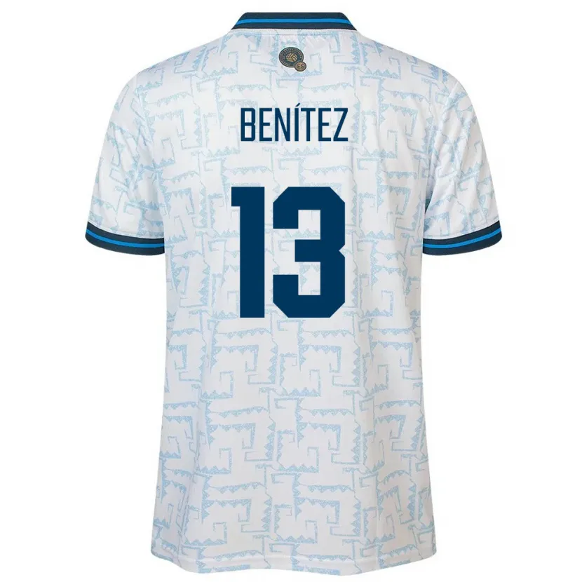 DanxenキッズエルサルバドルTereso Benítez#13白アウェイシャツ24-26ジャージーユニフォーム