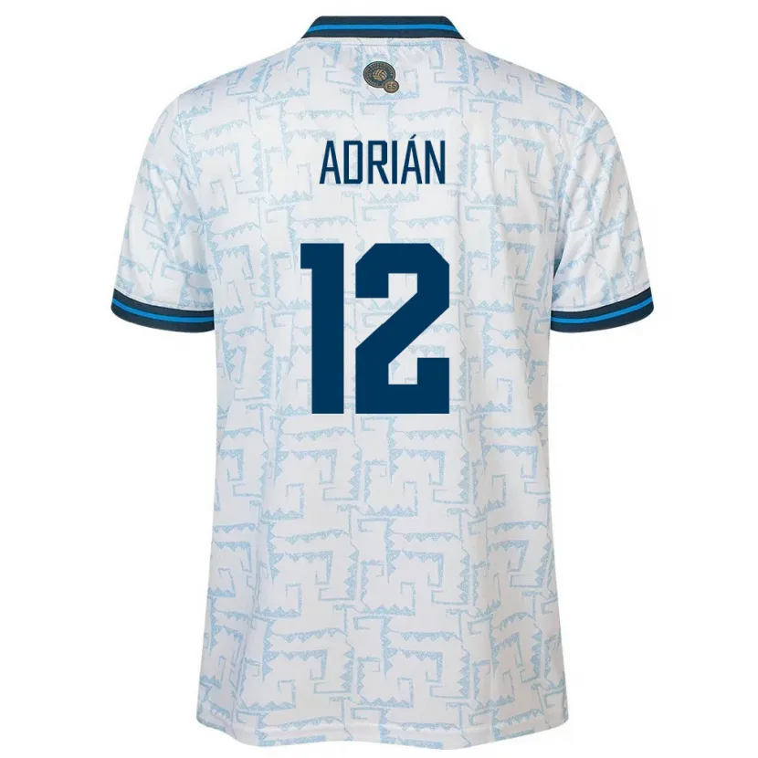 DanxenキッズエルサルバドルAdrián Aguilar#12白アウェイシャツ24-26ジャージーユニフォーム