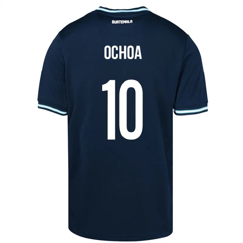 DanxenキッズグアテマラJosé Ochoa#10青アウェイシャツ24-26ジャージーユニフォーム