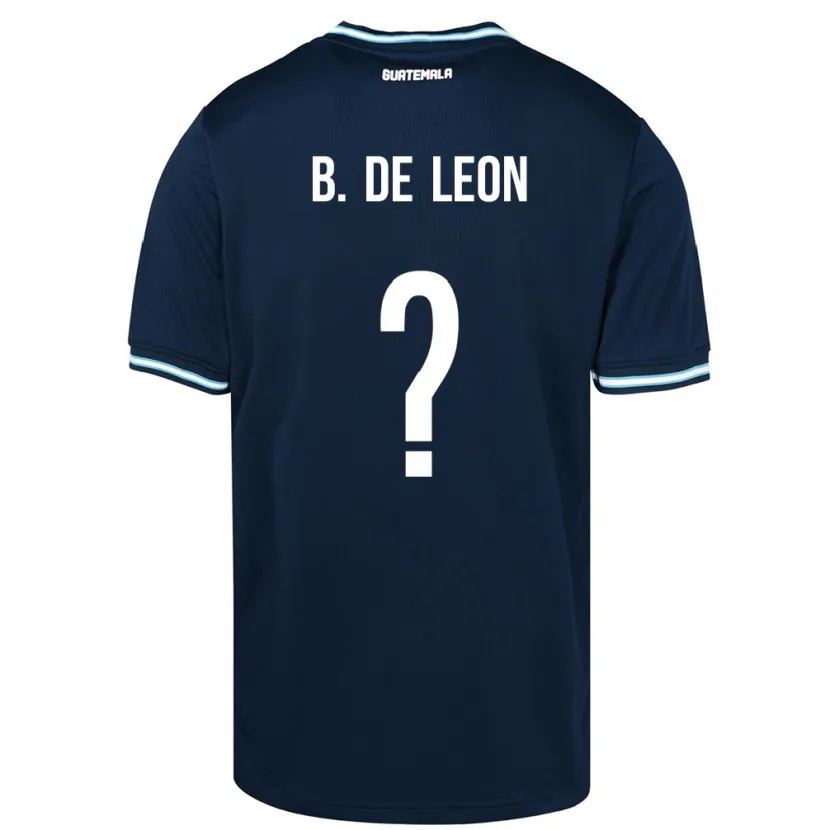 DanxenキッズグアテマラBrandon De Leon#0青アウェイシャツ24-26ジャージーユニフォーム