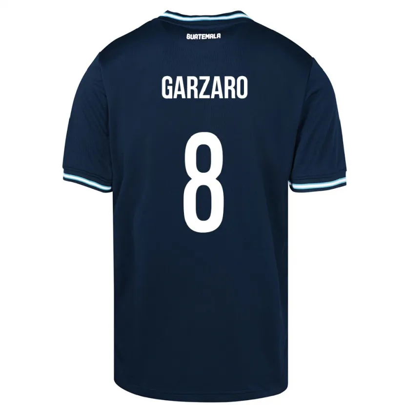 DanxenキッズグアテマラSantiago Garzaro#8青アウェイシャツ24-26ジャージーユニフォーム