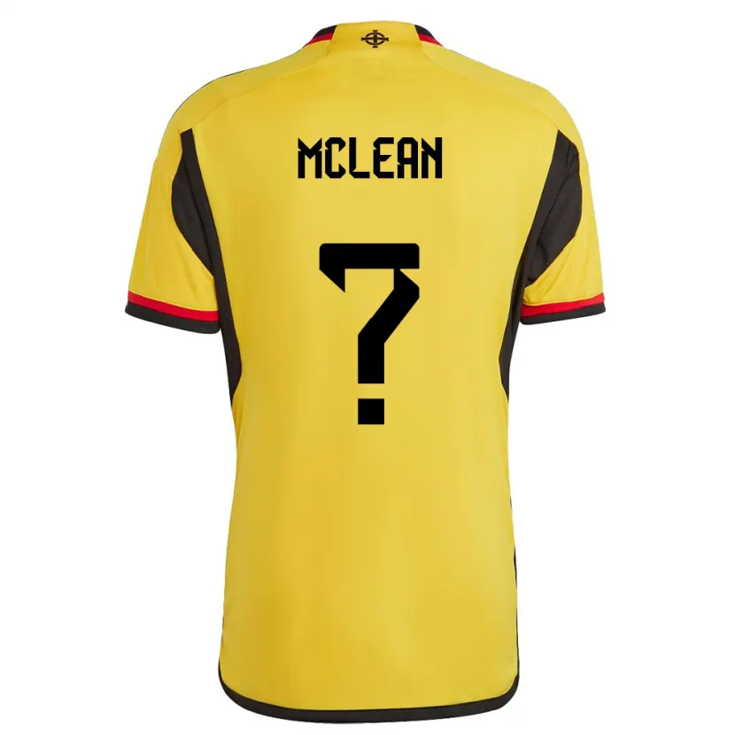 Danxenキッズ北アイルランドKai Mclean#0白アウェイシャツ24-26ジャージーユニフォーム