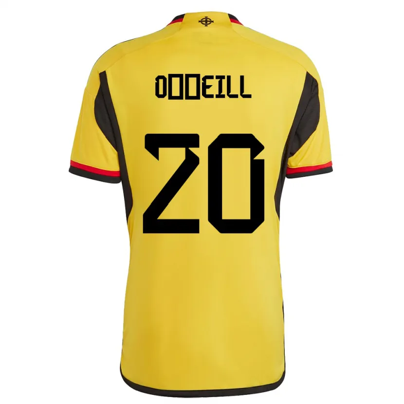 Danxenキッズ北アイルランドCeadach O’neill#20白アウェイシャツ24-26ジャージーユニフォーム