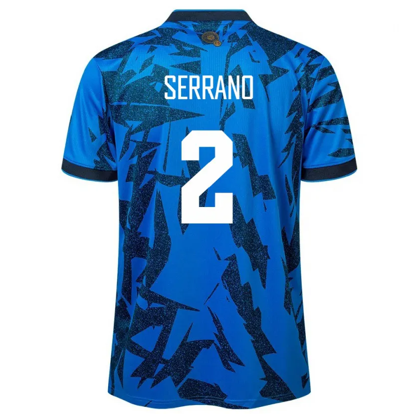 DanxenメンズエルサルバドルAlejandro Serrano#2青ホームシャツ24-26ジャージーユニフォーム