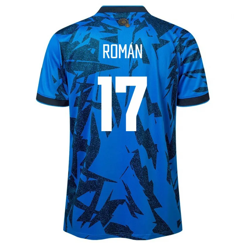 DanxenメンズエルサルバドルKevin Román#17青ホームシャツ24-26ジャージーユニフォーム