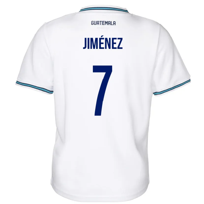 DanxenメンズグアテマラCristian Jiménez#7白ホームシャツ24-26ジャージーユニフォーム