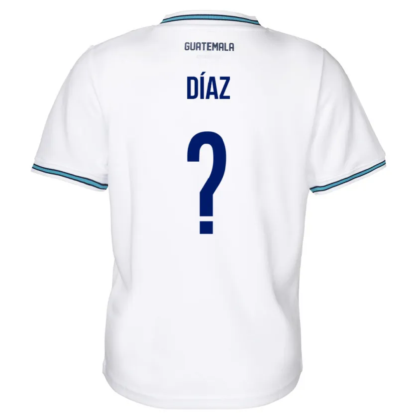 DanxenメンズグアテマラHendryck Díaz#0白ホームシャツ24-26ジャージーユニフォーム