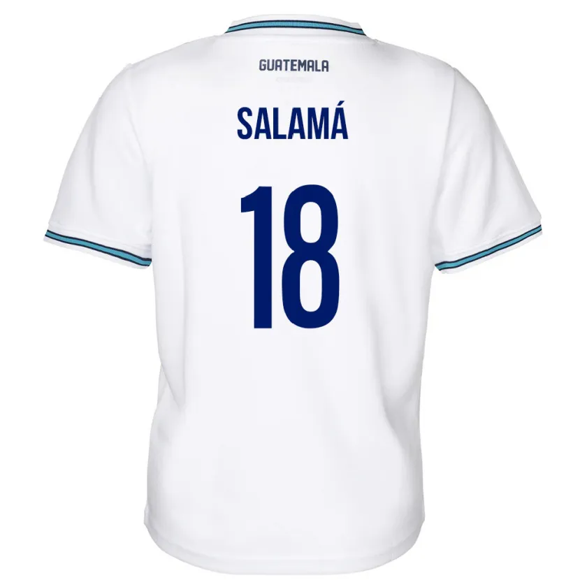 DanxenメンズグアテマラAnthony Salamá#18白ホームシャツ24-26ジャージーユニフォーム