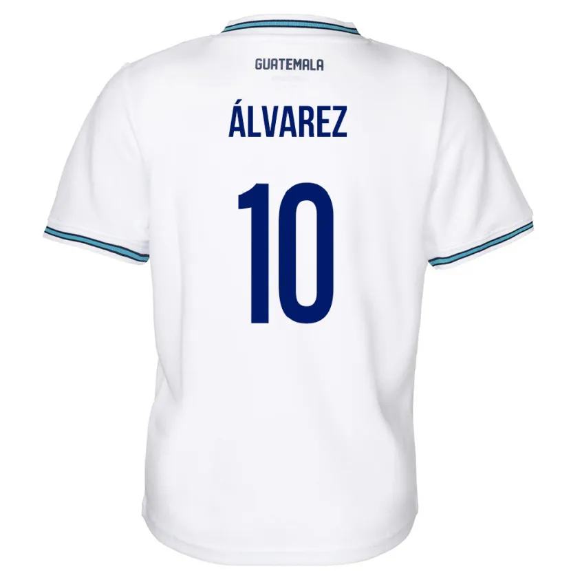 DanxenメンズグアテマラAndrea Álvarez#10白ホームシャツ24-26ジャージーユニフォーム