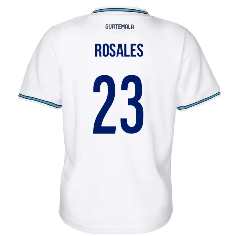 DanxenメンズグアテマラYareni Rosales#23白ホームシャツ24-26ジャージーユニフォーム