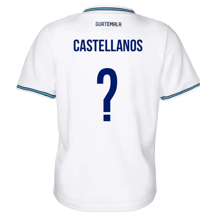 DanxenメンズグアテマラJezmin Castellanos#0白ホームシャツ24-26ジャージーユニフォーム