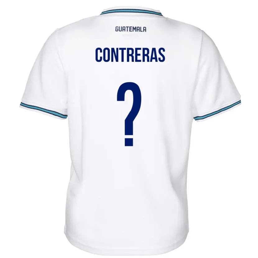 DanxenメンズグアテマラBetzael Contreras#0白ホームシャツ24-26ジャージーユニフォーム