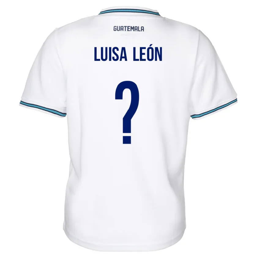 DanxenメンズグアテマラLuisa León#0白ホームシャツ24-26ジャージーユニフォーム