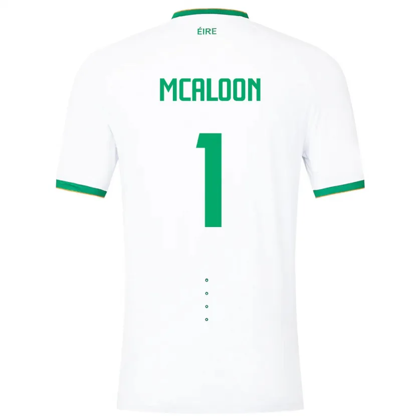 Danxenメンズアイルランド島Naoisha Mcaloon#1白アウェイシャツ24-26ジャージーユニフォーム