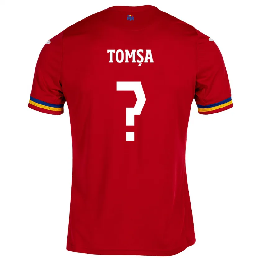 DanxenメンズルーマニアTroy Tomșa#0赤アウェイシャツ24-26ジャージーユニフォーム