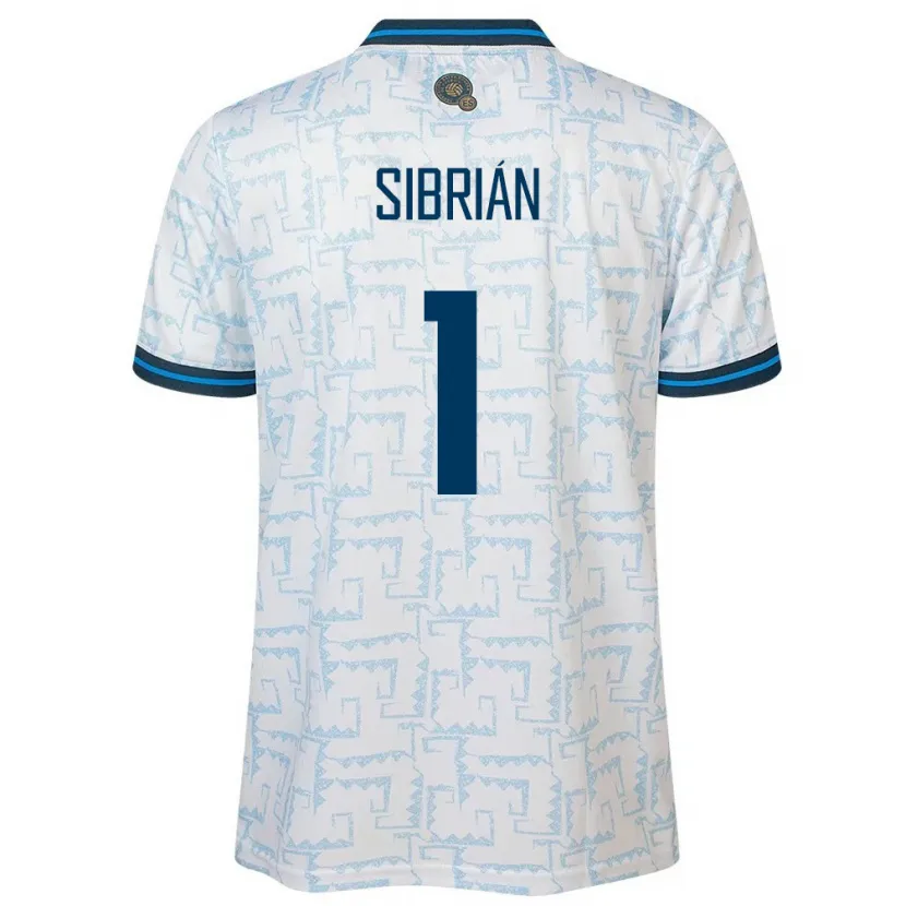 DanxenメンズエルサルバドルSergio Sibrián#1白アウェイシャツ24-26ジャージーユニフォーム